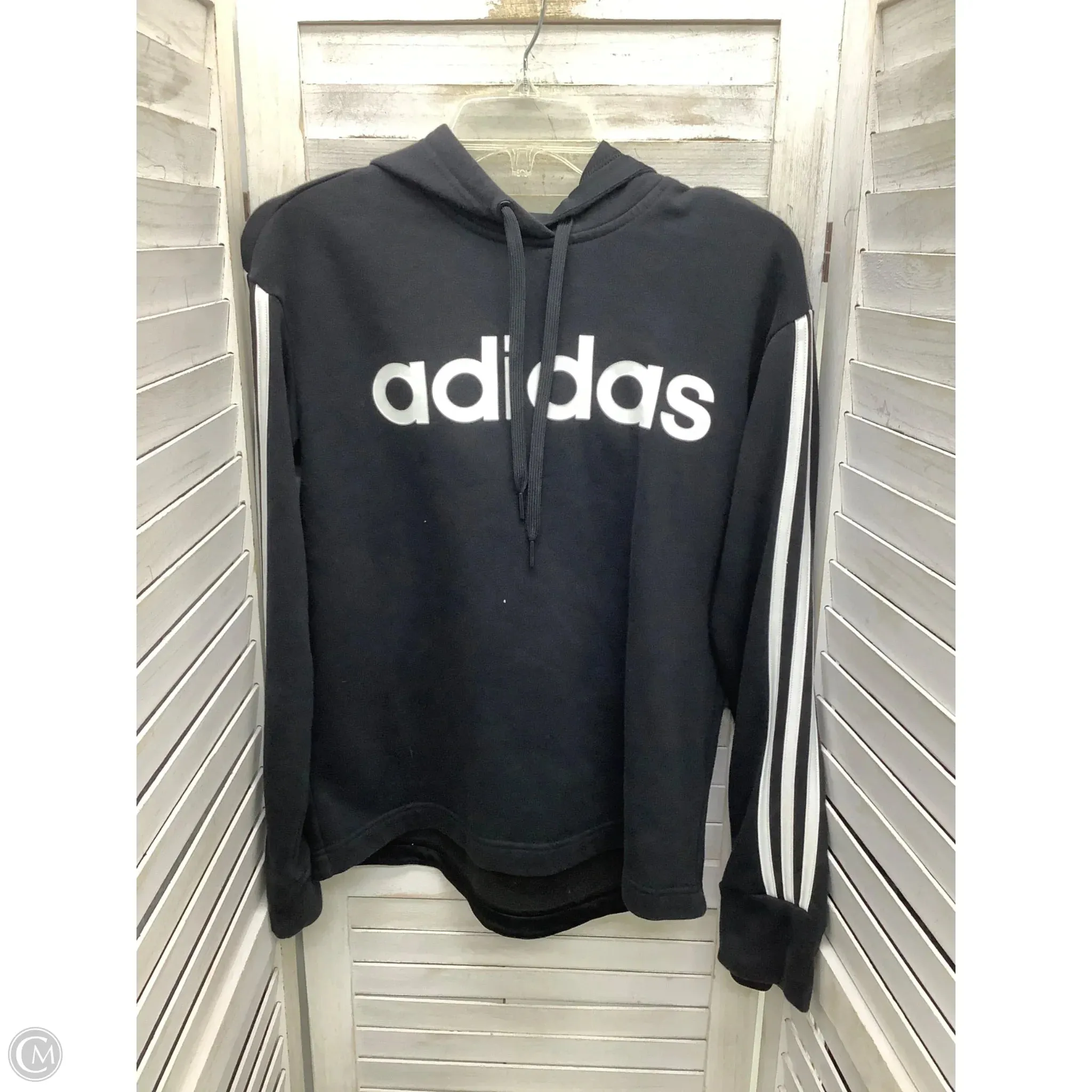 Sweatshirt Hoodie By Adidas In Black, Size: S Shine Mood AbrasionFreeZone