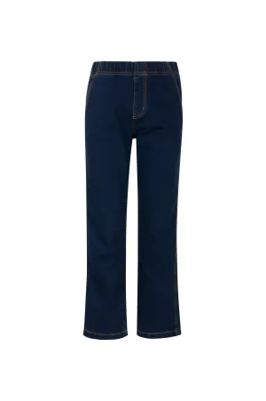 Chill Outfit Straight Leg Design Wonder Denim Short Jeans | DARK INDIGO | 6601B1