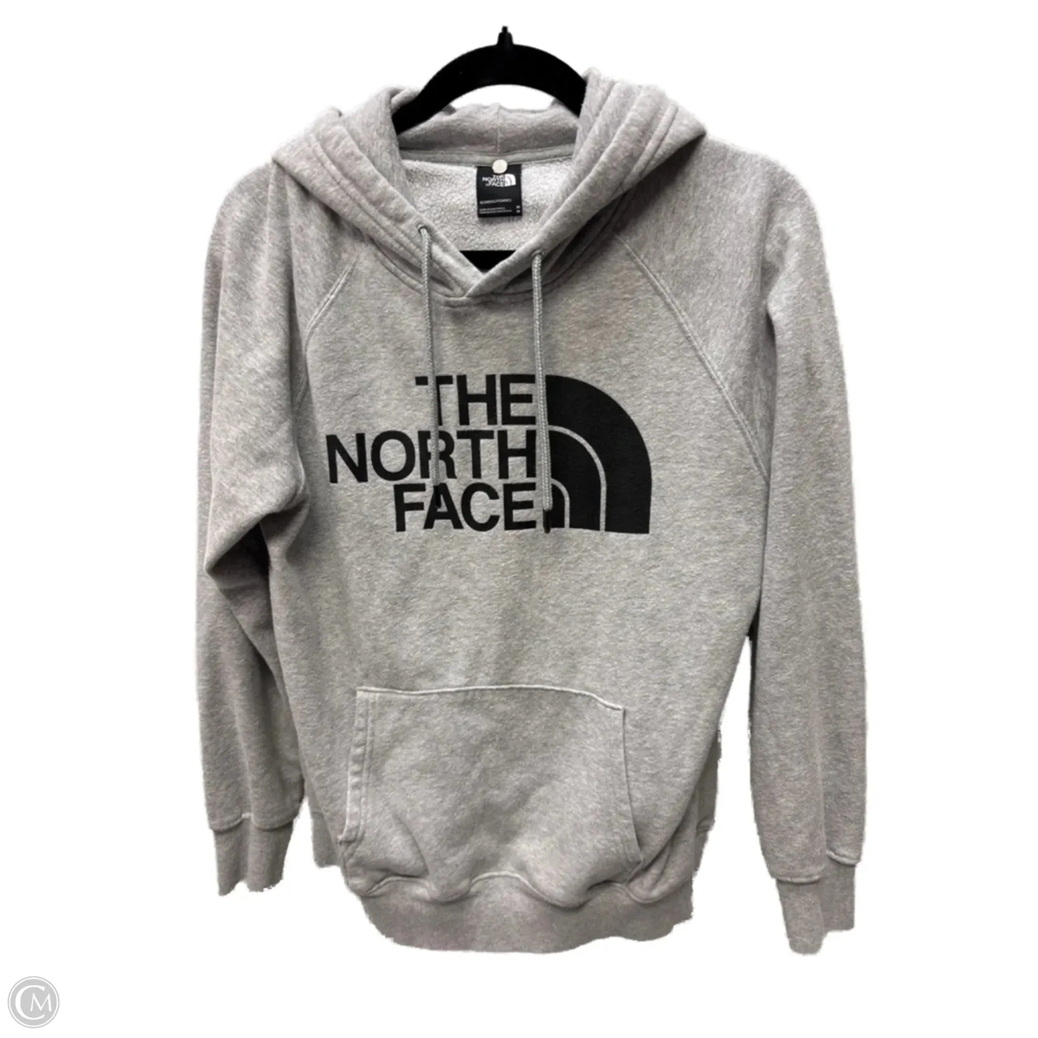 Sweatshirt Hoodie By The North Face In Black & Grey, Size: M Reinforced Knees