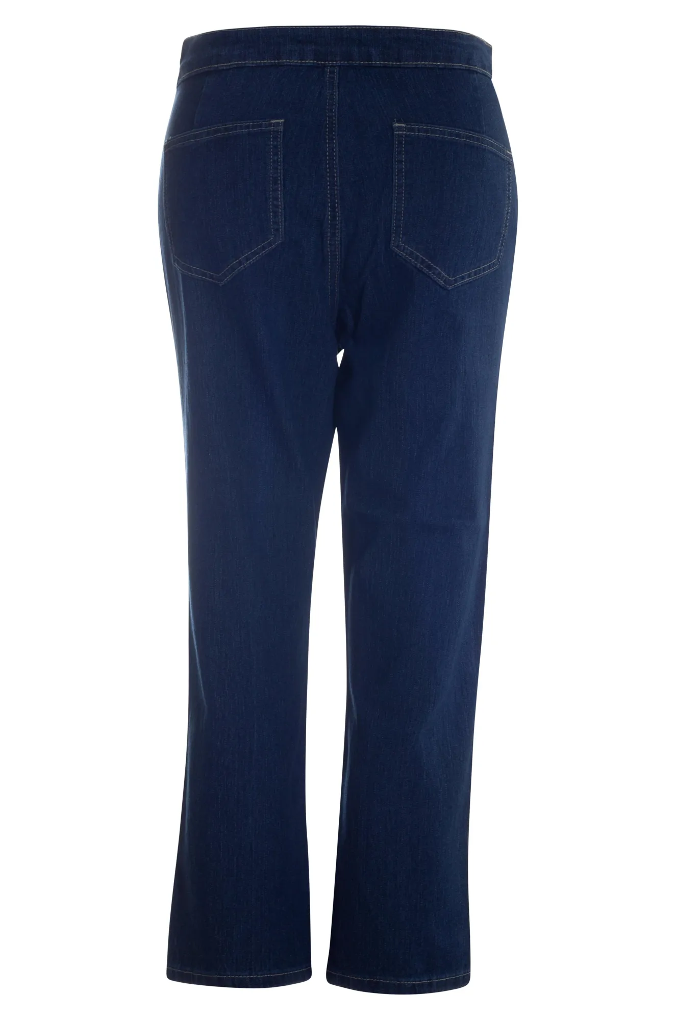 Soft Finish On trend Chelsea Crop Jeans | MID BLUE | 6598AR