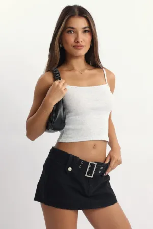 DurableWeave Grey Pointelle Cami Top