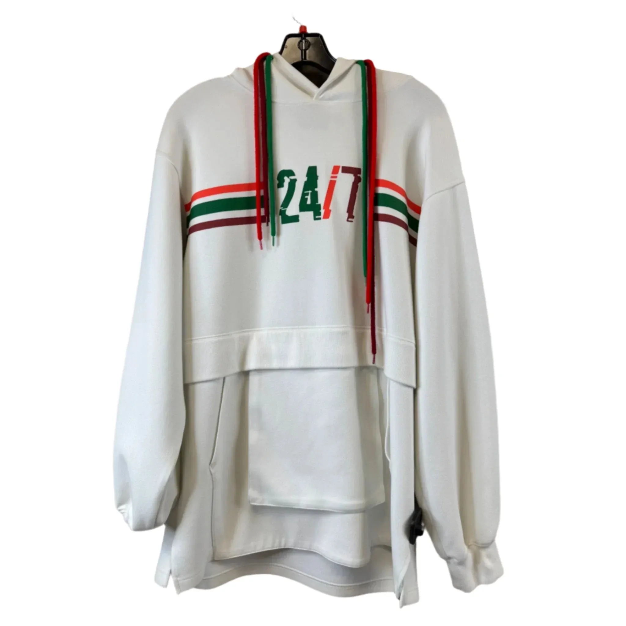 Sweatshirt Hoodie By Clothes Mentor In Cream, Size: L Compact Packable Design Eco Wear