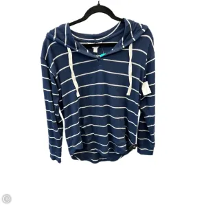Move Fast Sweatshirt Hoodie By Market & Spruce In Striped Pattern, Size: S