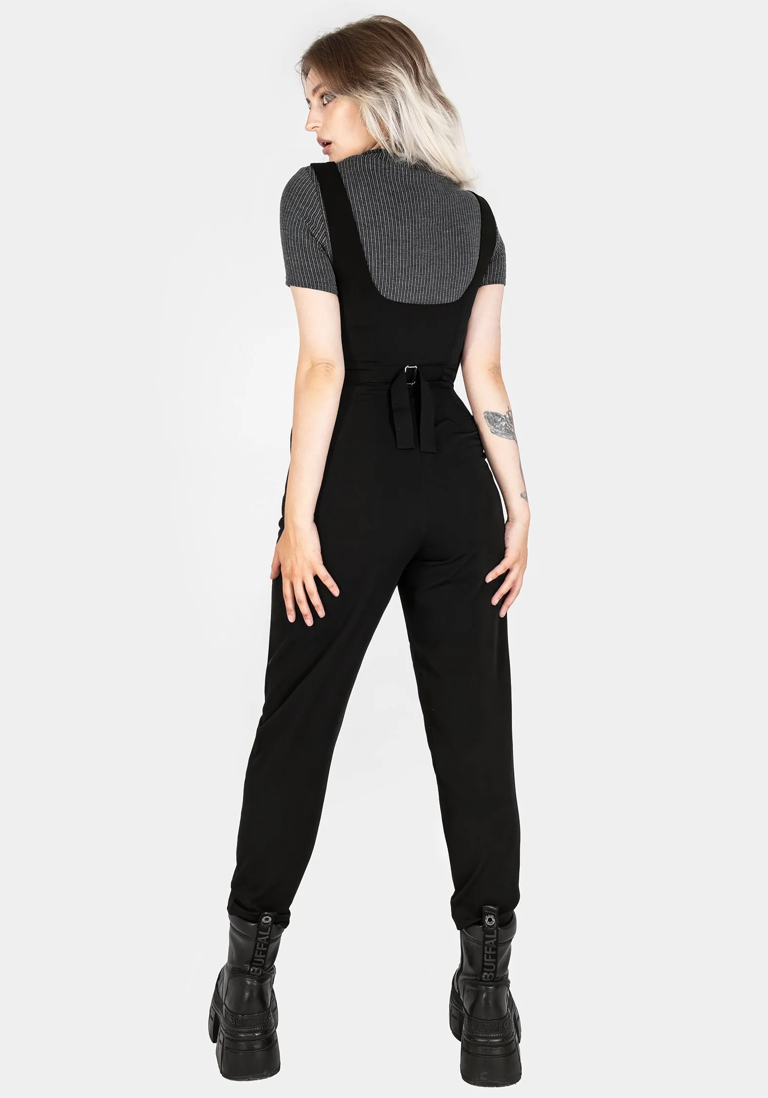 Alicia Tailored Suspender Jumpsuit Flex Foam Inserts Non Clip