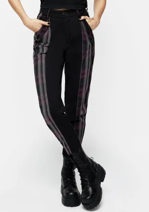 Gambit Spliced Check Tapered Trousers Back pockets Water-resistant