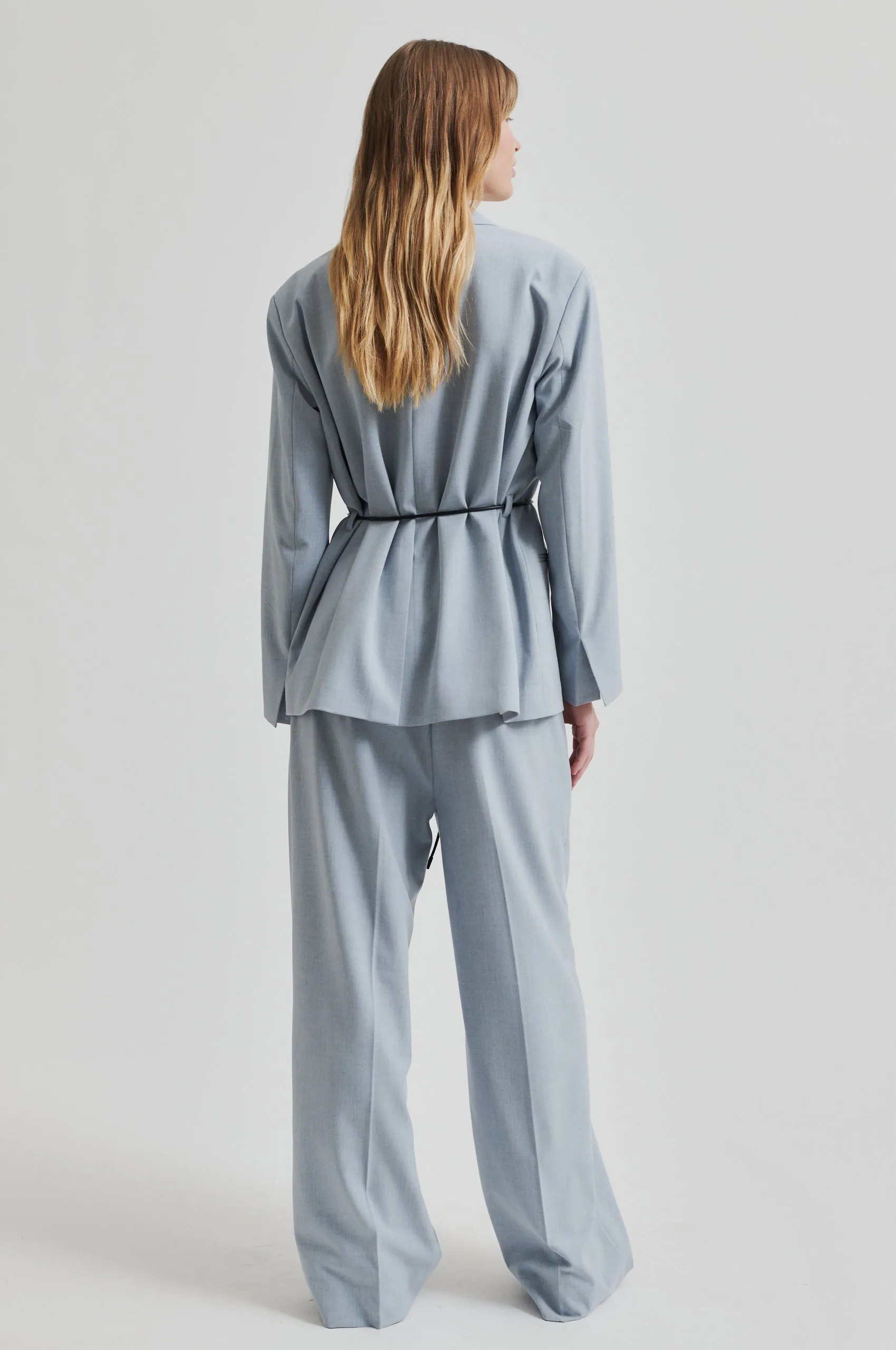Bluie Trousers WrinkleResistant Fabric High-Waisted Pants