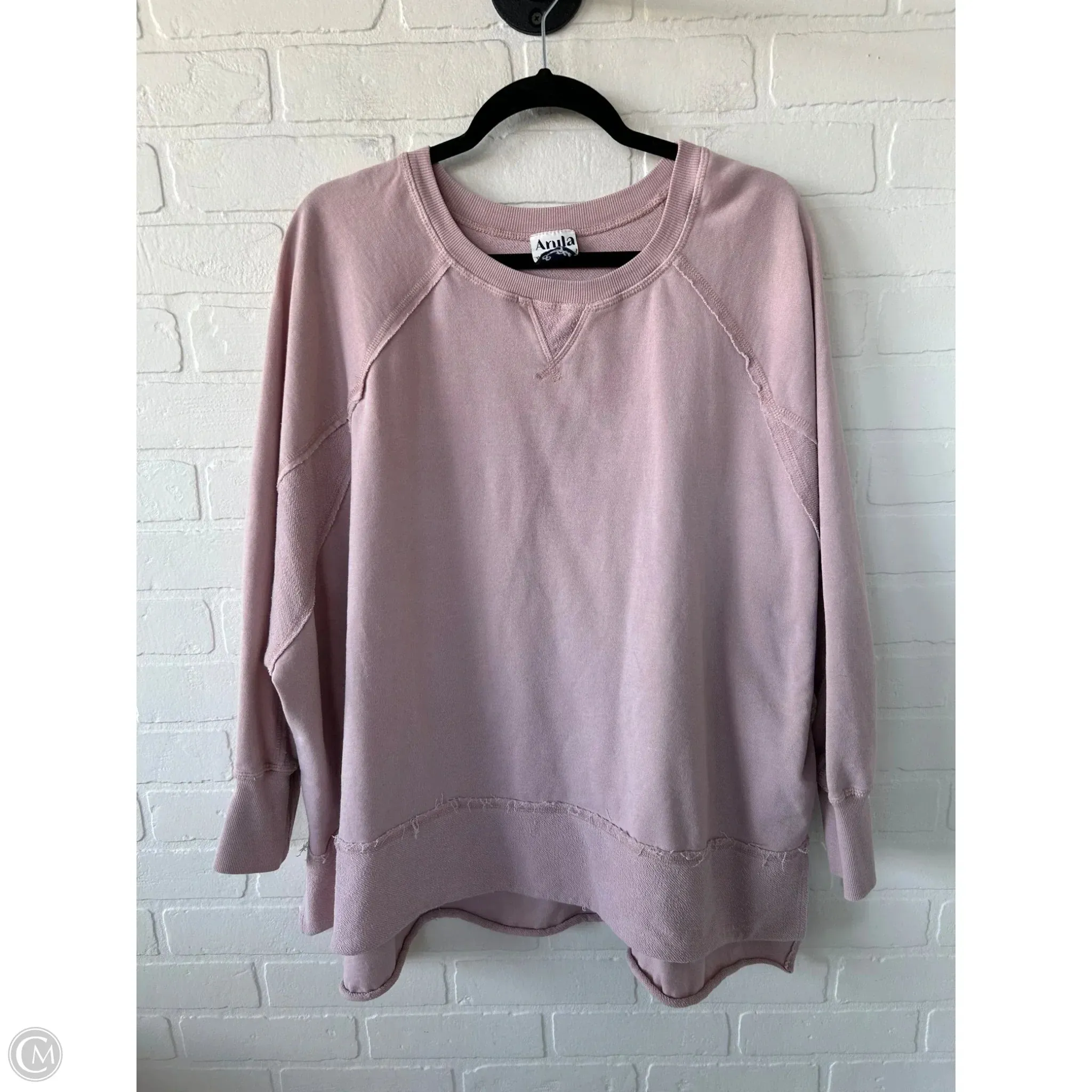 french chic Sweatshirt Crewneck By arula In Pink, Size: 2x