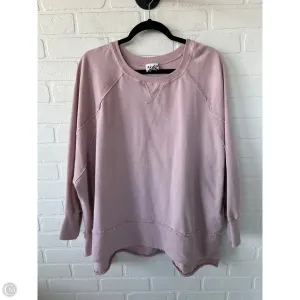 french chic Sweatshirt Crewneck By arula In Pink, Size: 2x