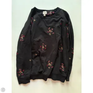 Sweatshirt Crewneck By Como Vintage In Black, Size: L Stream Fit ReflectiveTrimDetails