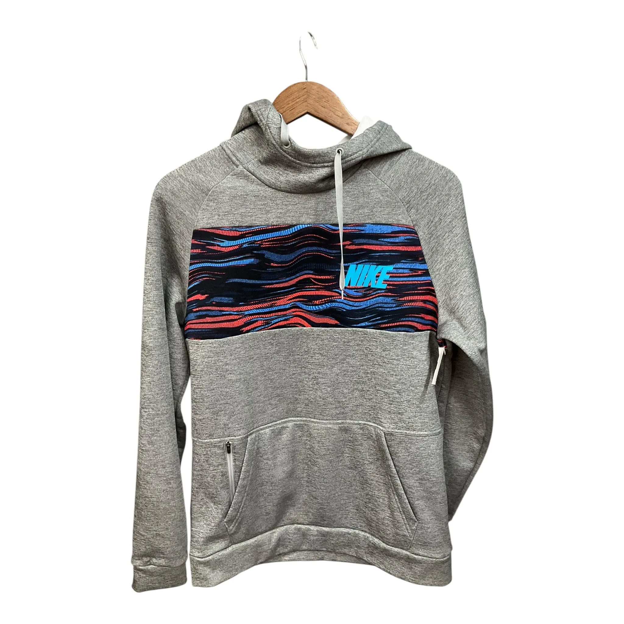 Sweatshirt Hoodie By Nike In Grey, Size: S QuickReleaseFastenings River Core