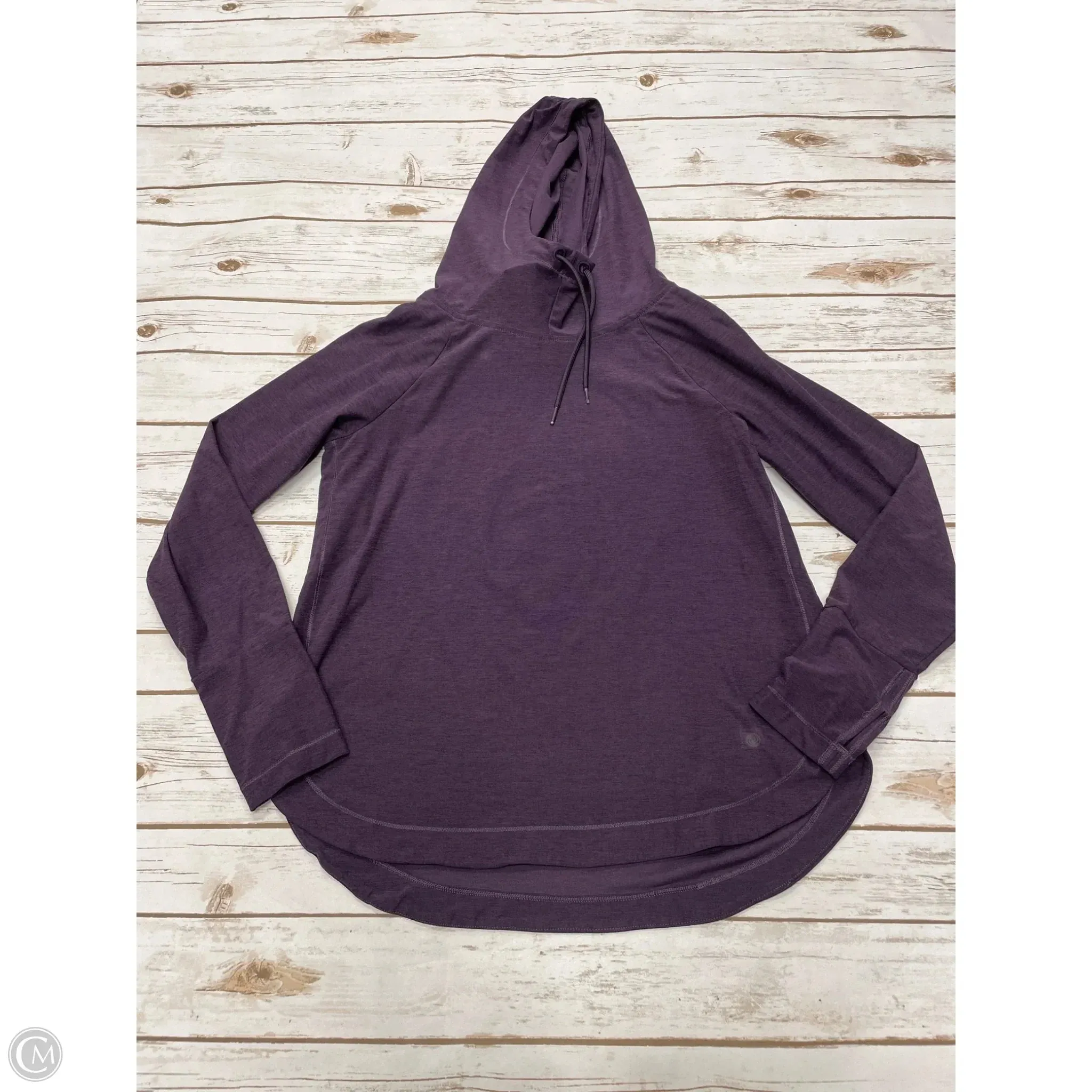 QuickDryTechnology Athletic Sweatshirt Collar By Apana In Purple, Size: M