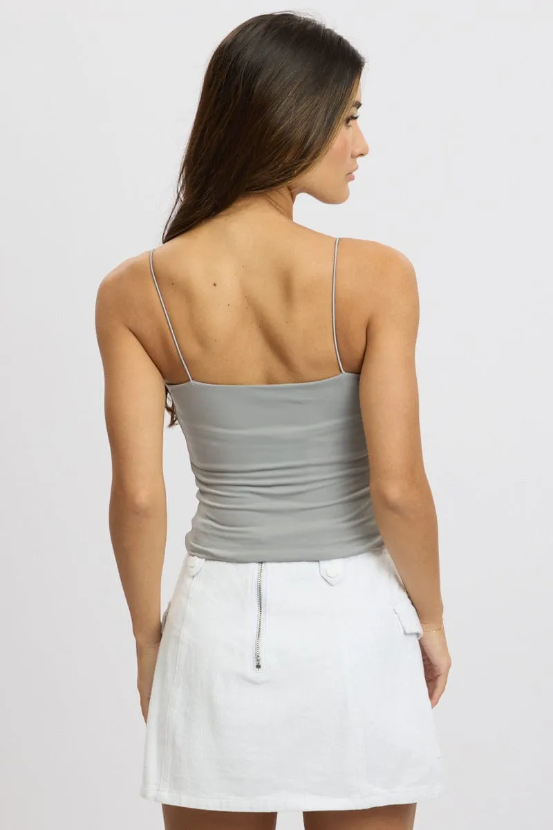 HighDurabilityClothing Grey SuperSoft Singlet Double Layer