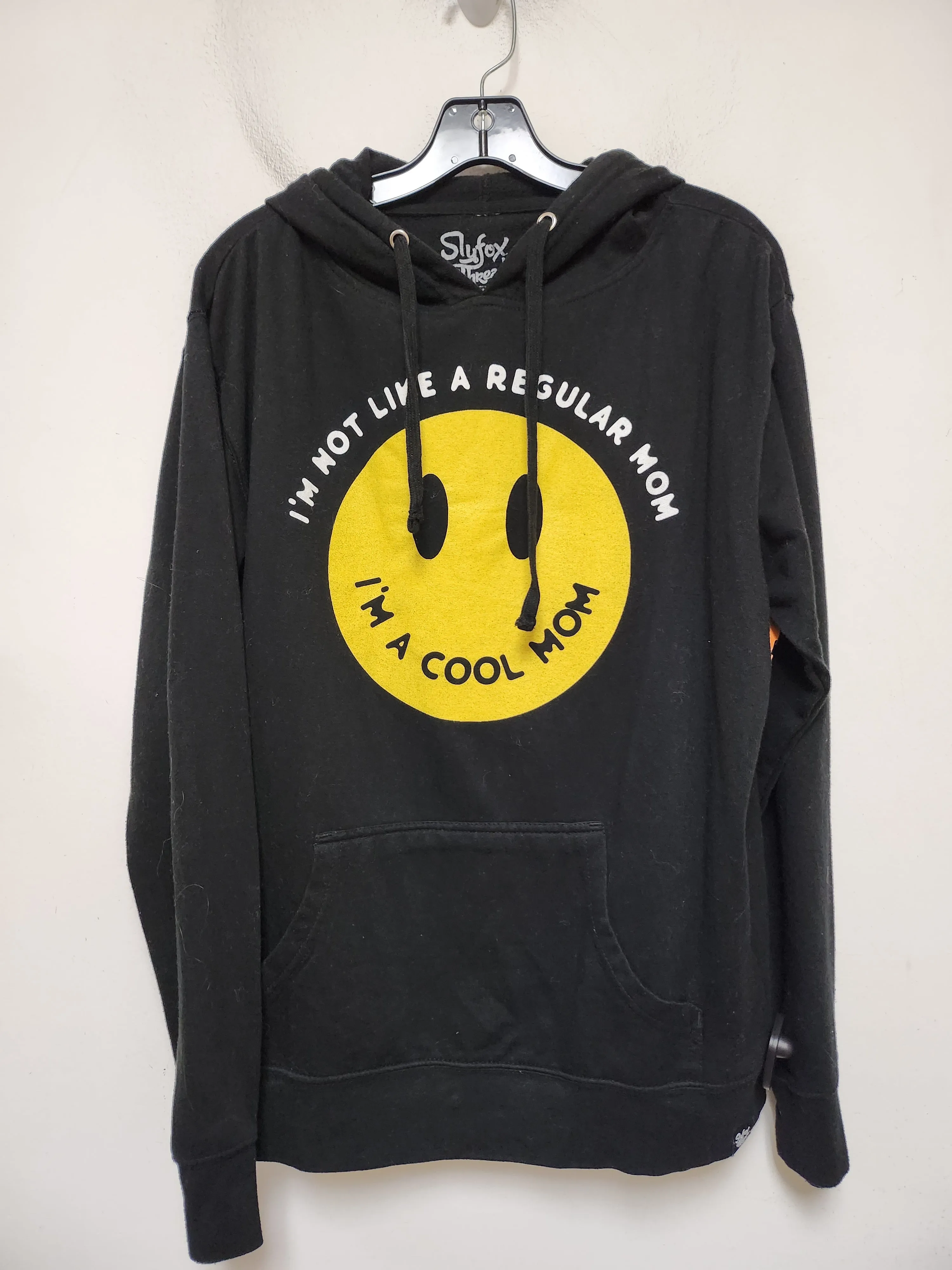 NoRubEdging Sweatshirt Hoodie By Clothes Mentor In Black & Yellow, Size: L