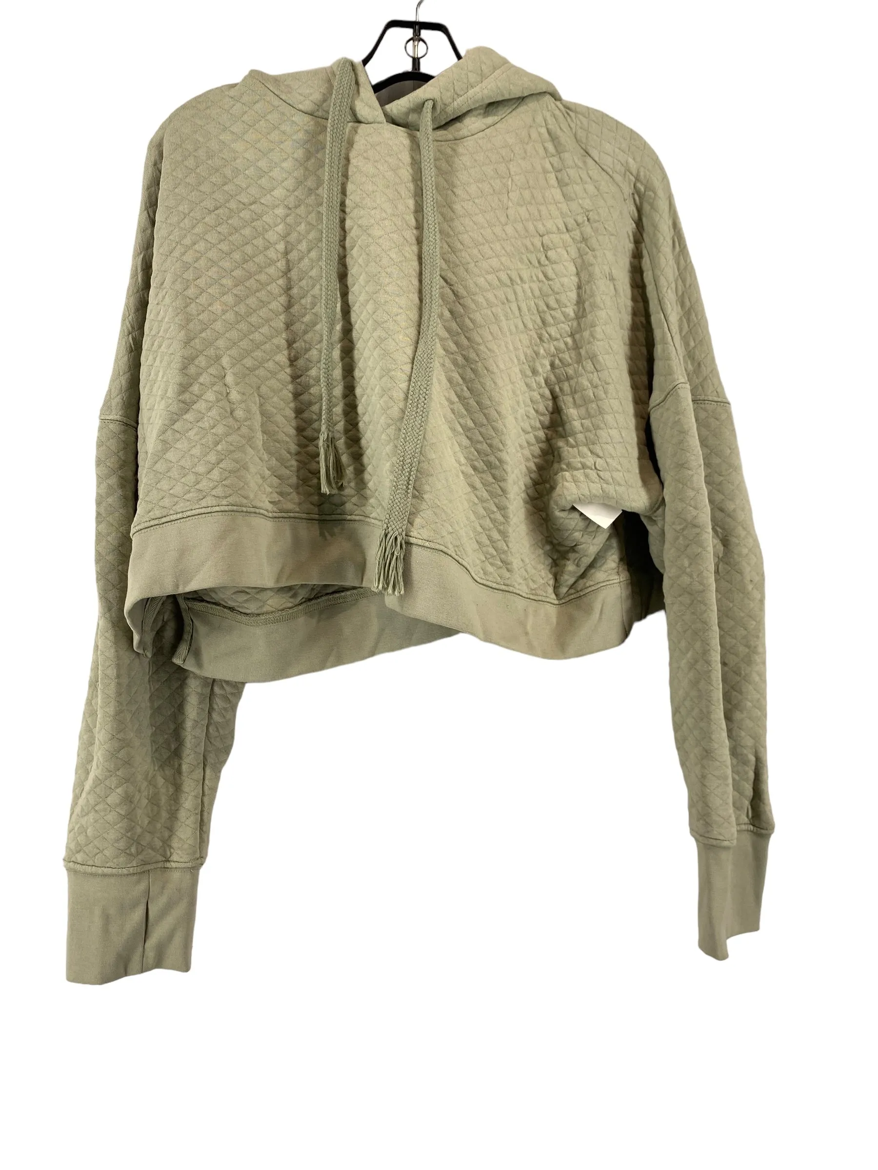 ZeroWaste Production AntiPilling Finish Green Athletic Sweatshirt Hoodie Clothes Mentor, Size L