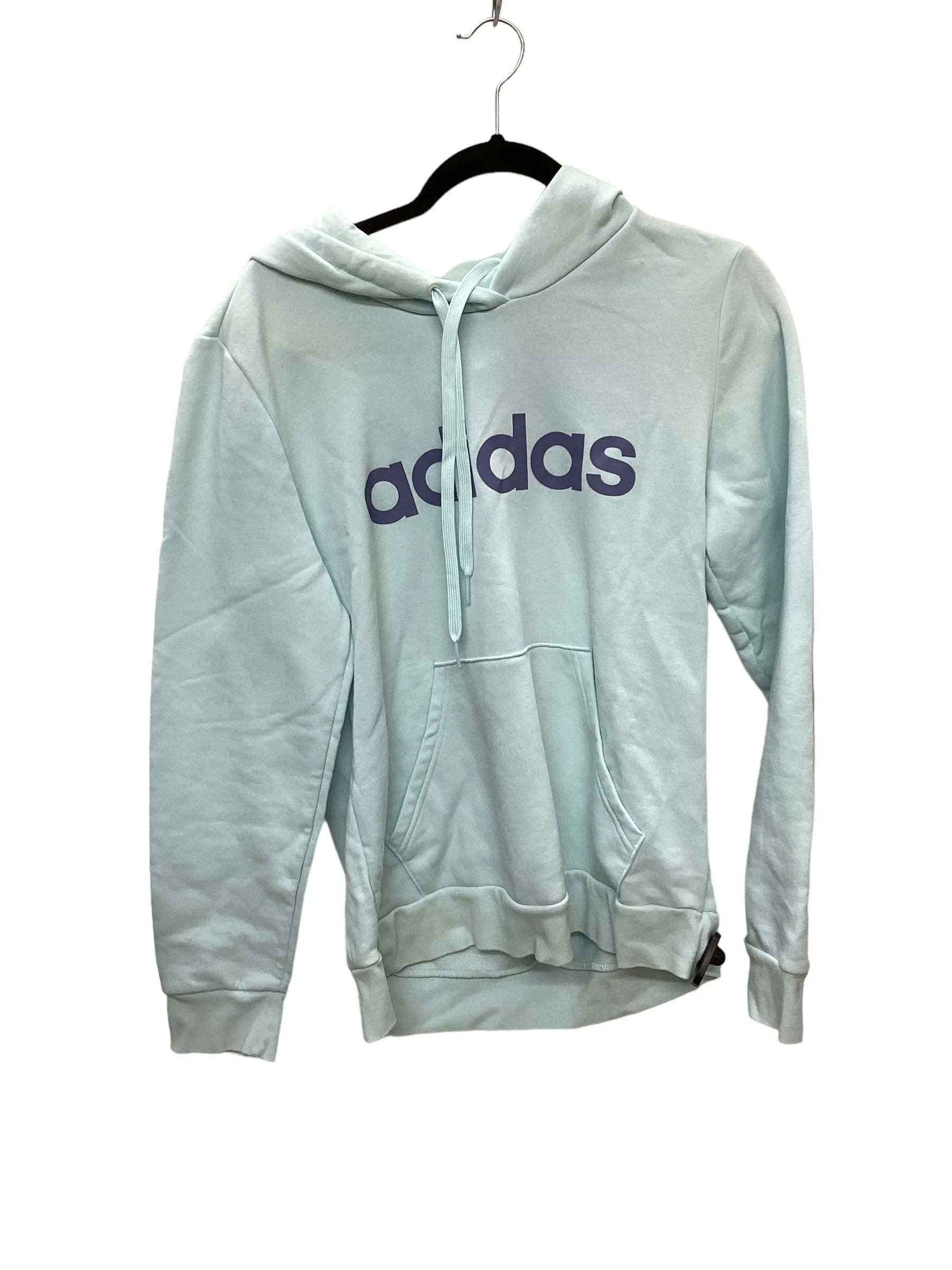Sweatshirt Hoodie By Adidas In Blue, Size: Xl FadeResistantDye Comfortable Wear