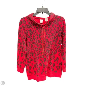 Sweatshirt Hoodie By Chicos In Red, Size: S DoubleLayerReinforcement Clear Tone