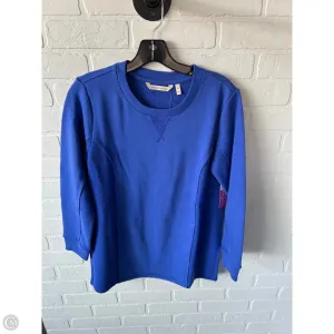 Pearl Tone Sweatshirt Crewneck By Soft Surroundings In Blue, Size: Xsp