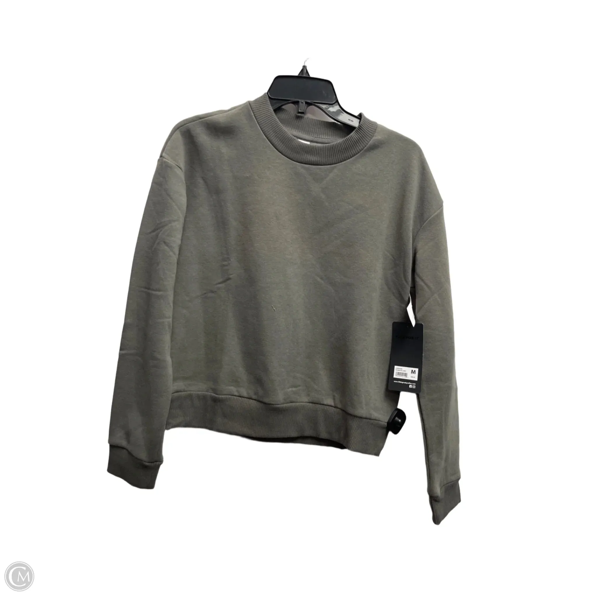 Sweatshirt Crewneck By 90 Degrees By Reflex In Grey, Size: M Urban Chic