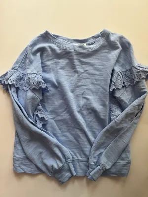 Light Blue Sweatshirt Crewneck Crown And Ivy, Size S AntiPillingTechnology