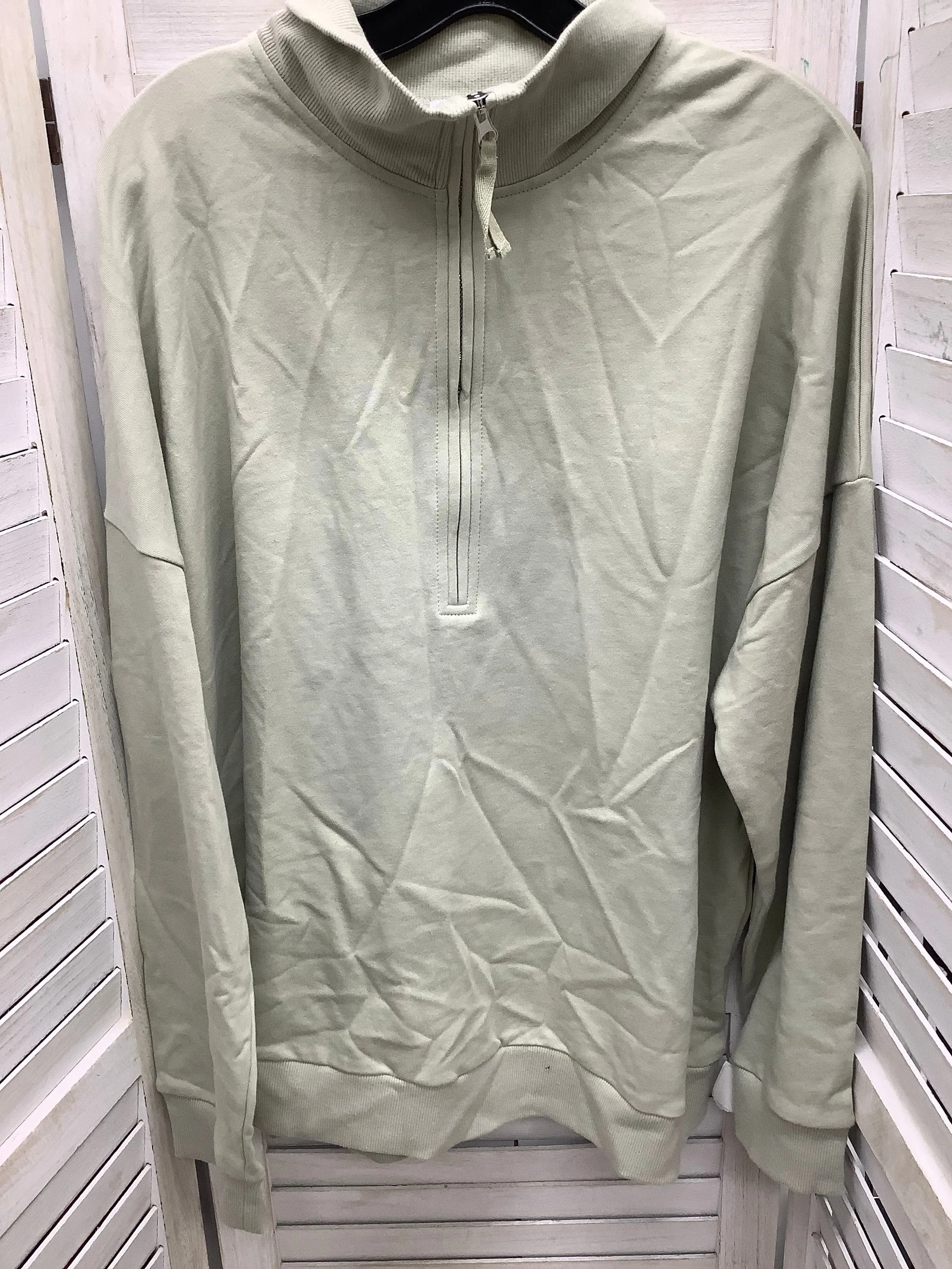 KnotFree Tailoring Sweatshirt Crewneck By Clothes Mentor In Off White, Size: 2x