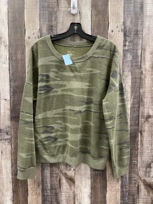 Flash Core Hygienic Finish Sweatshirt Crewneck By Zoe And Liv In Camouflage Print, Size: Xl