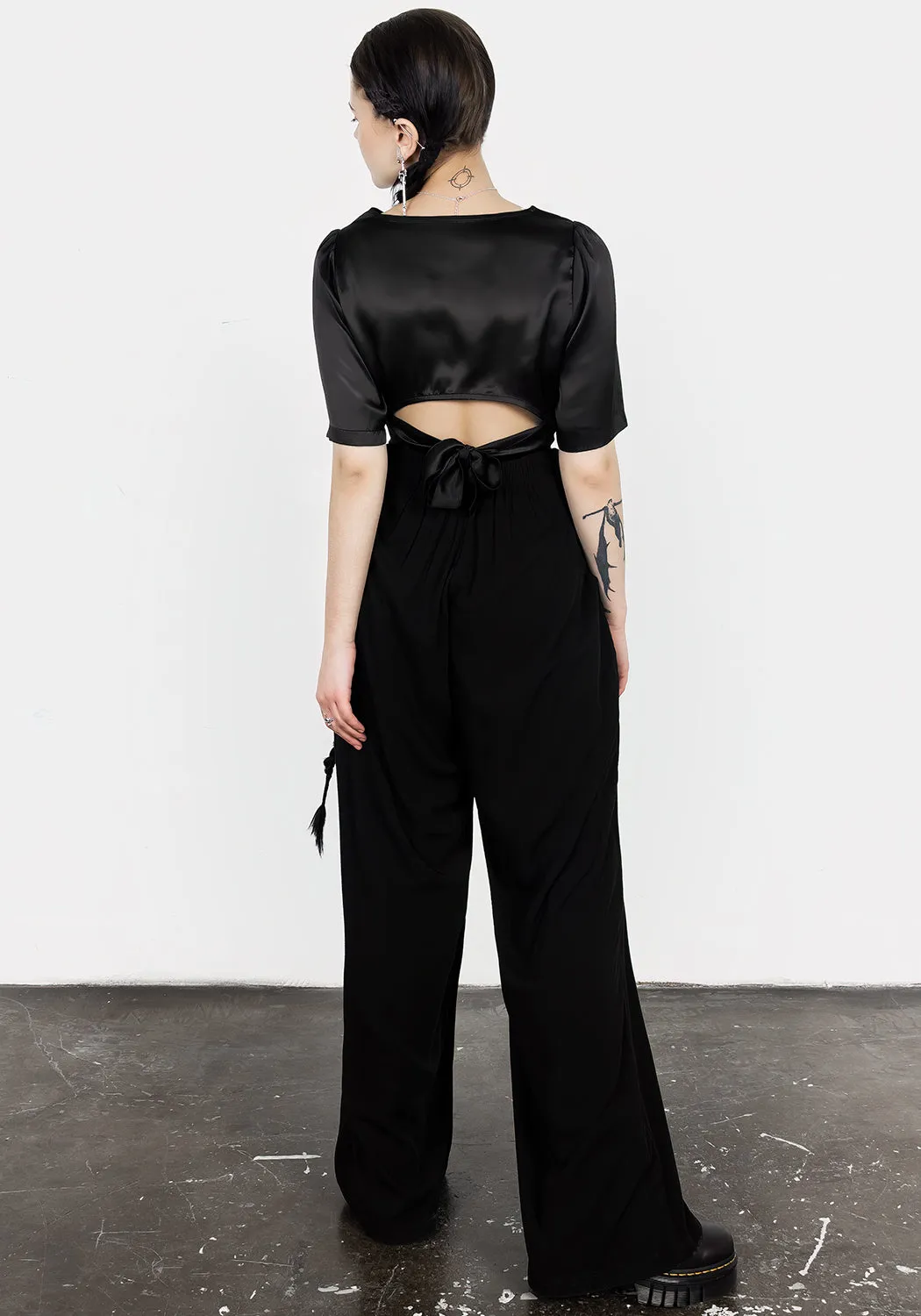 Ostara Palazzo Pant Multi Pocket Design Cropped hem