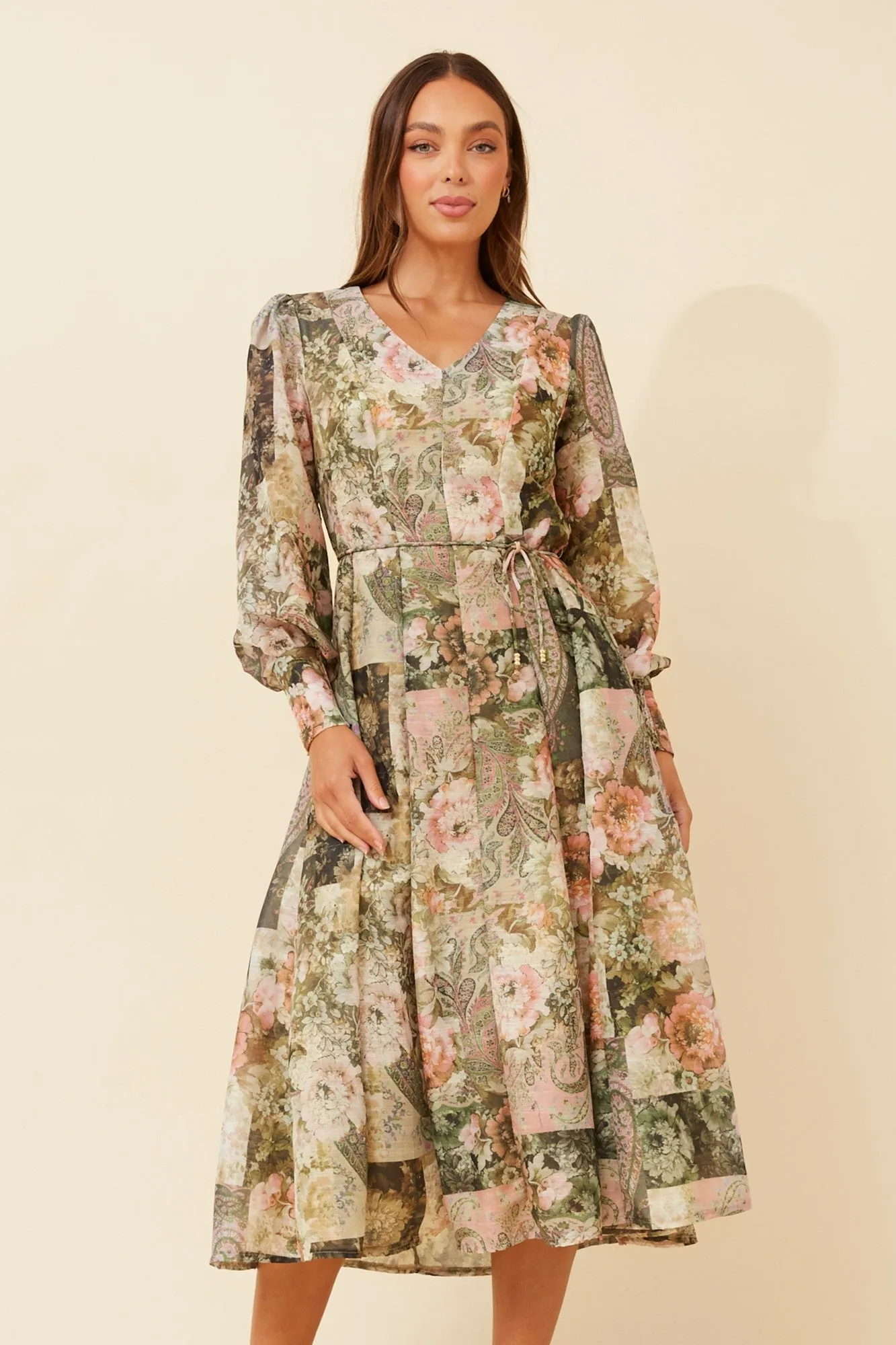 Airy Mood JANAE FLORAL MIDI DRESS
