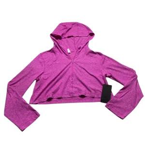 WrinkleFree Material Athletic Sweatshirt Hoodie By 90 Degrees By Reflex In Purple, Size: S