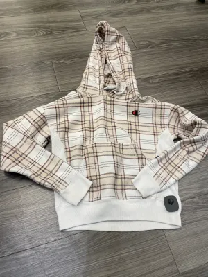 TemperatureRegulating Sweatshirt Hoodie By Champion In Plaid Pattern, Size: Xs