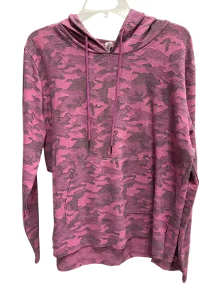 Water Soul AdjustableHemline Sweatshirt Hoodie By Clothes Mentor In Camoflauge, Size: M