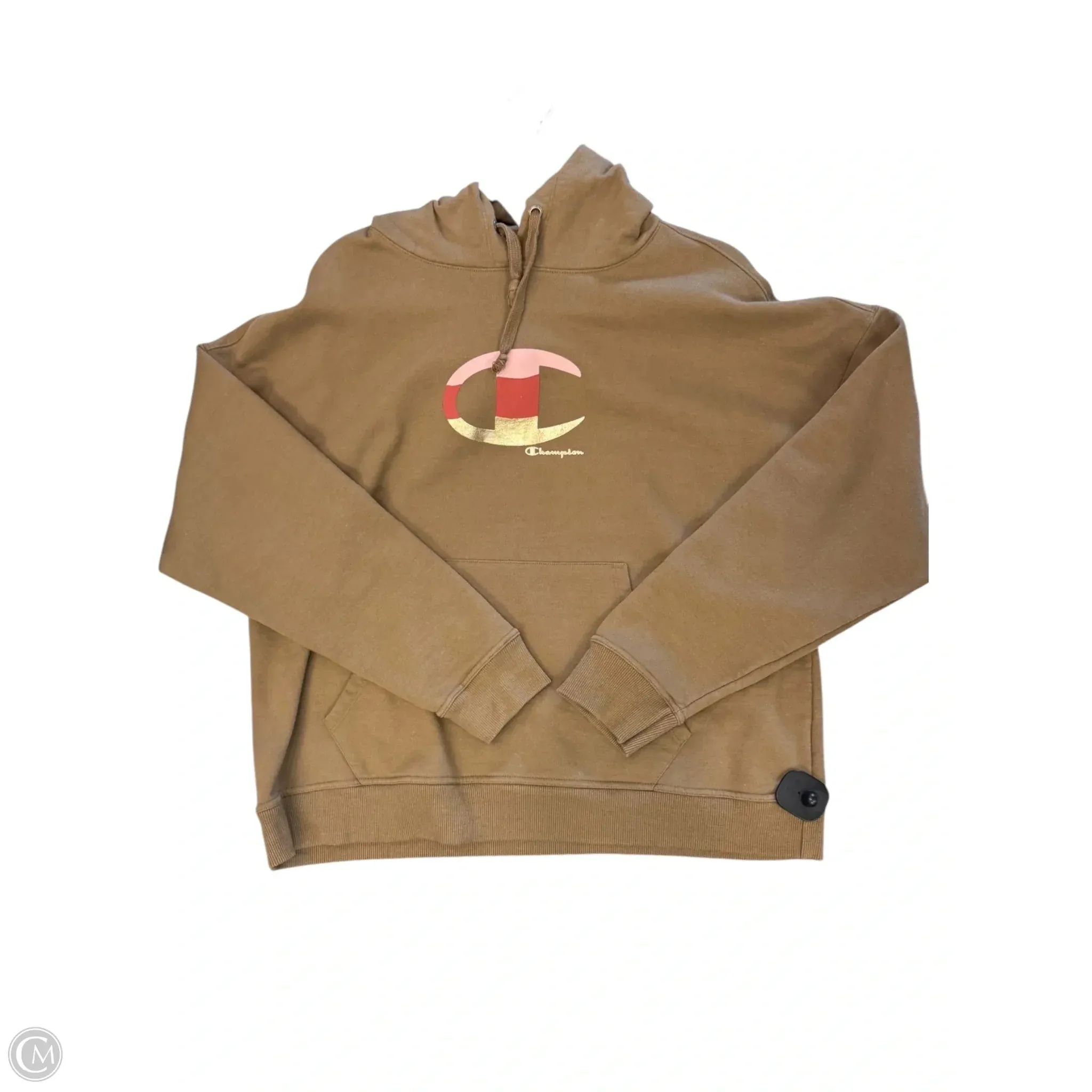 Sweatshirt Hoodie By Champion In Brown, Size: Xl AntimicrobialCoating