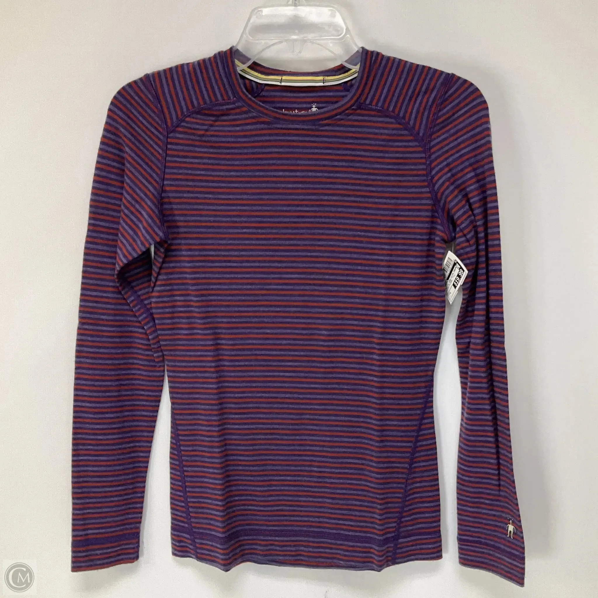 Family Style Athletic Sweatshirt Crewneck By Smartwool In Striped Pattern, Size: S