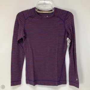 Family Style Athletic Sweatshirt Crewneck By Smartwool In Striped Pattern, Size: S