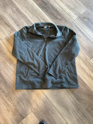 Sweatshirt Collar By Lands End In Grey, Size: L Roomy Design DurableBlend