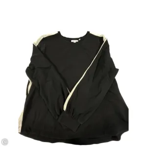 Sweatshirt Collar By Chicos In Black, Size: Xxl Easy Go Spark Mood