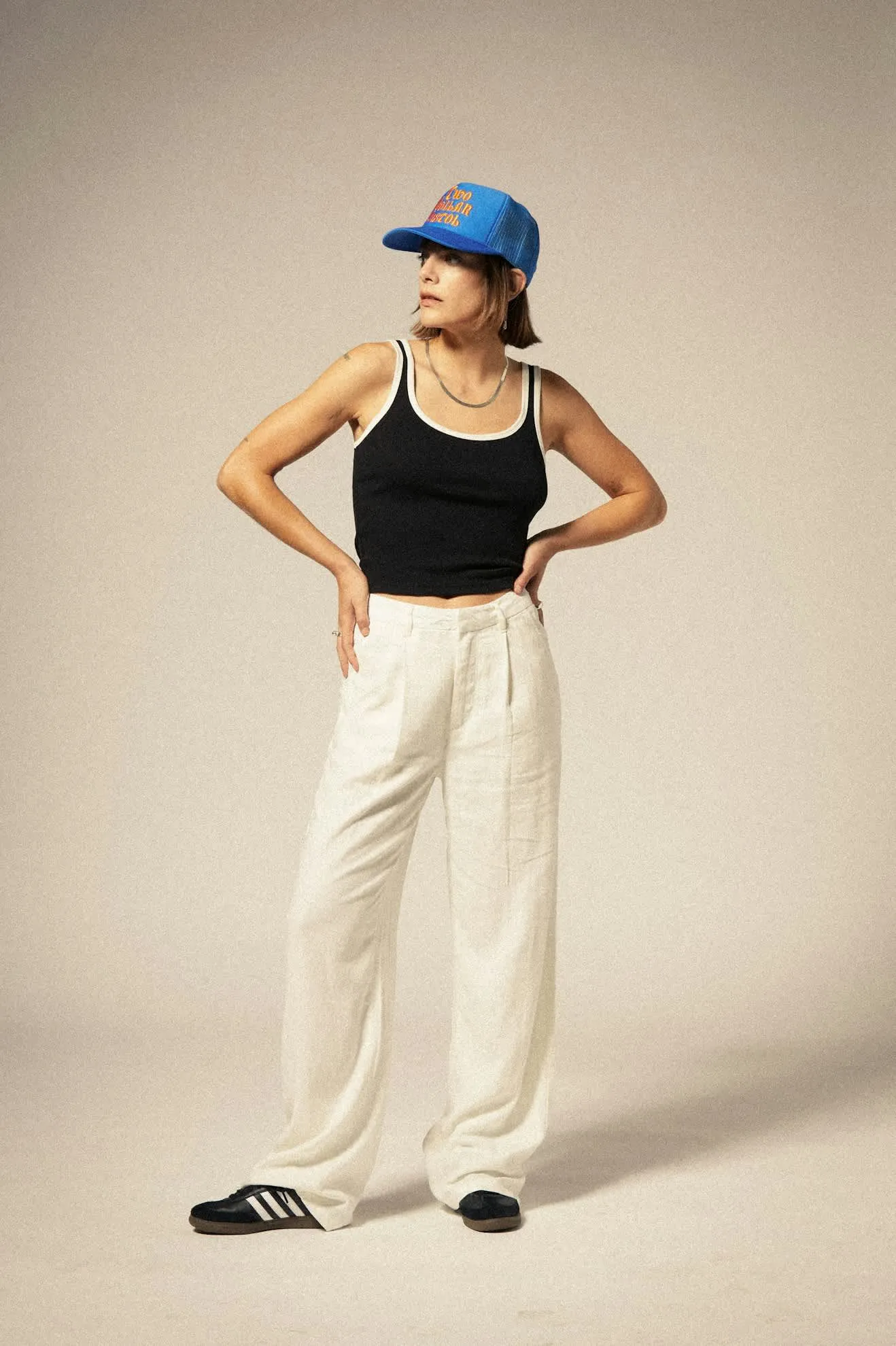 Ludlow Trouser Pant - Off White Breathable Weave Fabric