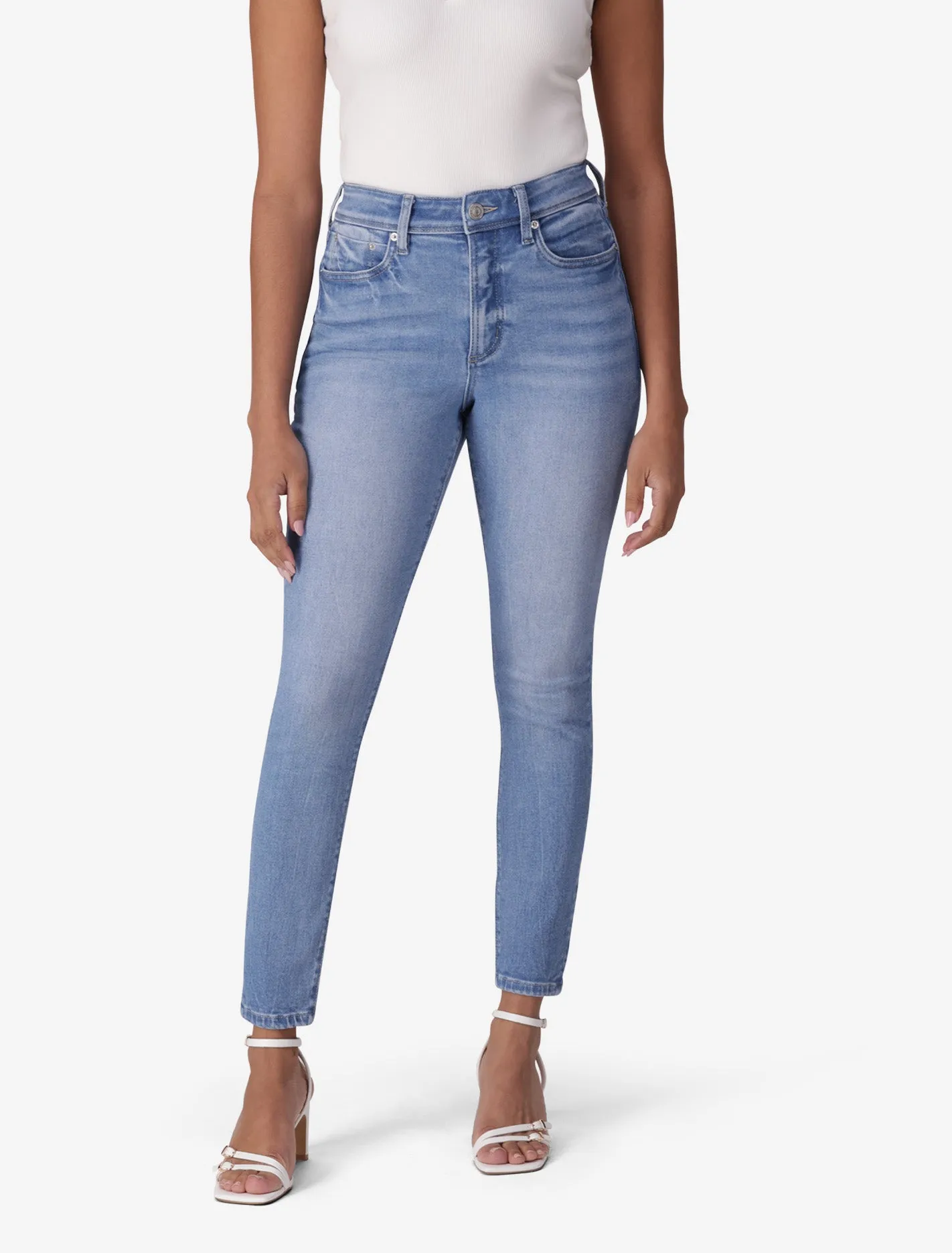 Nala Mid-Rise Skinny Jeans Neutral Tone