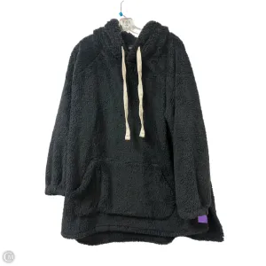 Sweatshirt Hoodie By Zenana Outfitters In Black, Size: 3x SplitHemDesign Fresh Glow