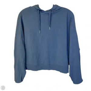MachineWashable Fabric Fashionable Look Sweatshirt Hoodie By Clothes Mentor In Blue, Size: Xs