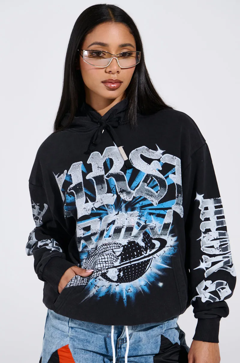 product premium quality product customization flexibility DIAMOND RUSH HOODED SWEATSHIRT