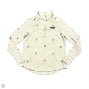 Sweatshirt Collar By Vineyard Vines In Tan, Size: S StretchableMaterial Rain Fit