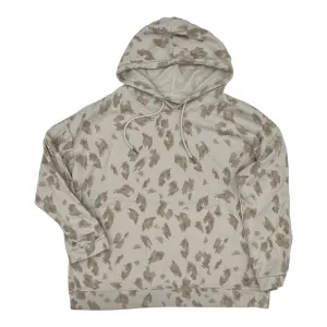 Sweatshirt Hoodie By Andrew Marc In Tan, Size:1X Warm Outerwear