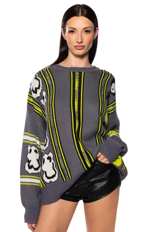 Modern Aesthetic SMILES AND ALL LONG SLEEVE SWEATER