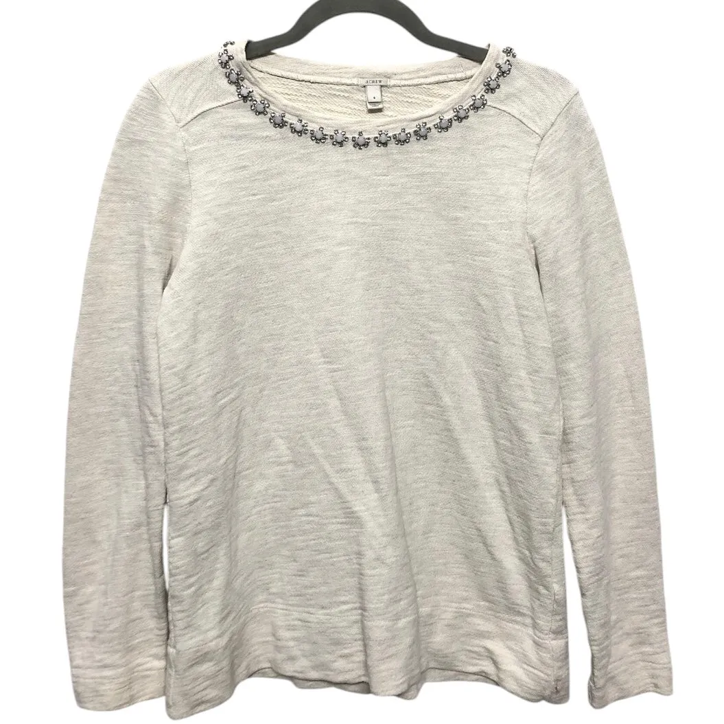 Multi-Purpose Wear Evening Glow Sweatshirt Crewneck By J. Crew In Beige, Size:S