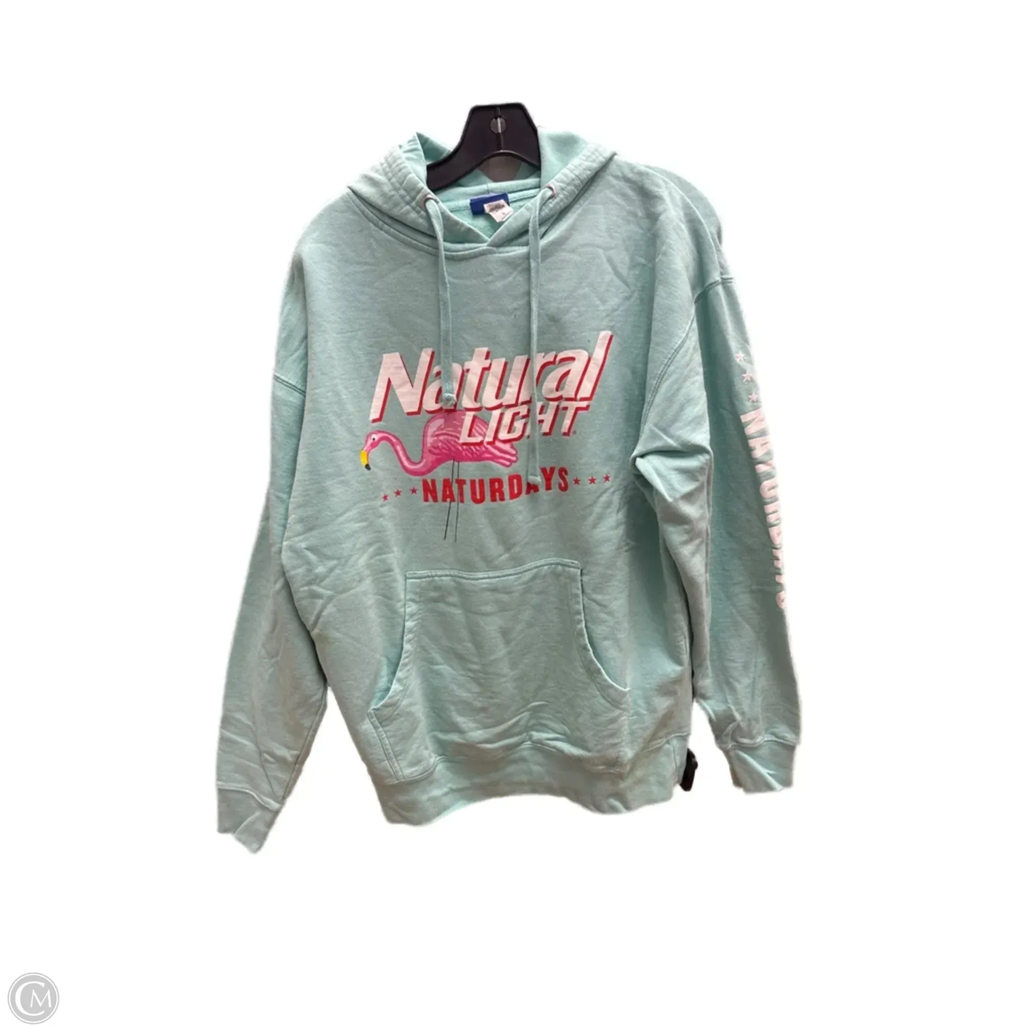 Lift Mode Sweatshirt Hoodie By Clothes Mentor In Aqua, Size: L