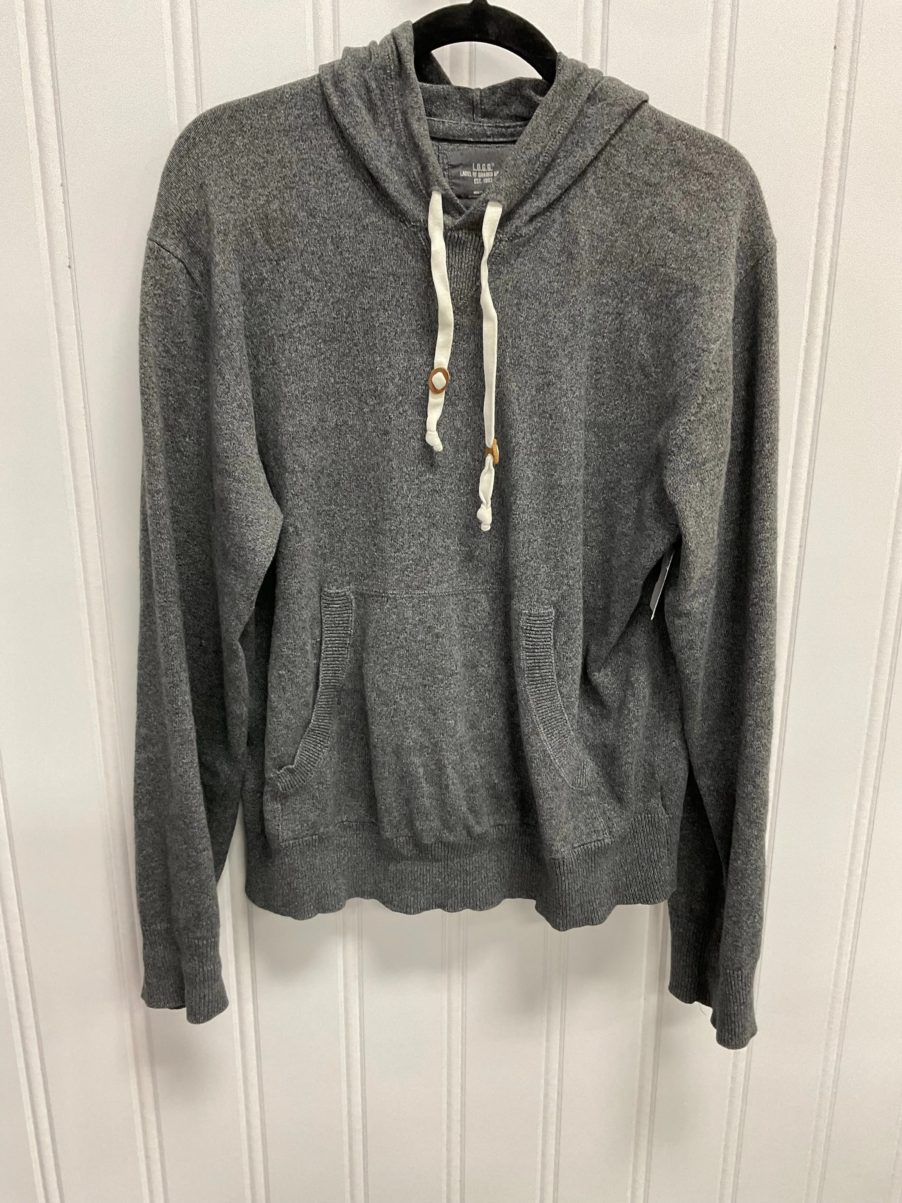 Serene Ease Sweatshirt Hoodie By Logg In Grey, Size:Xl