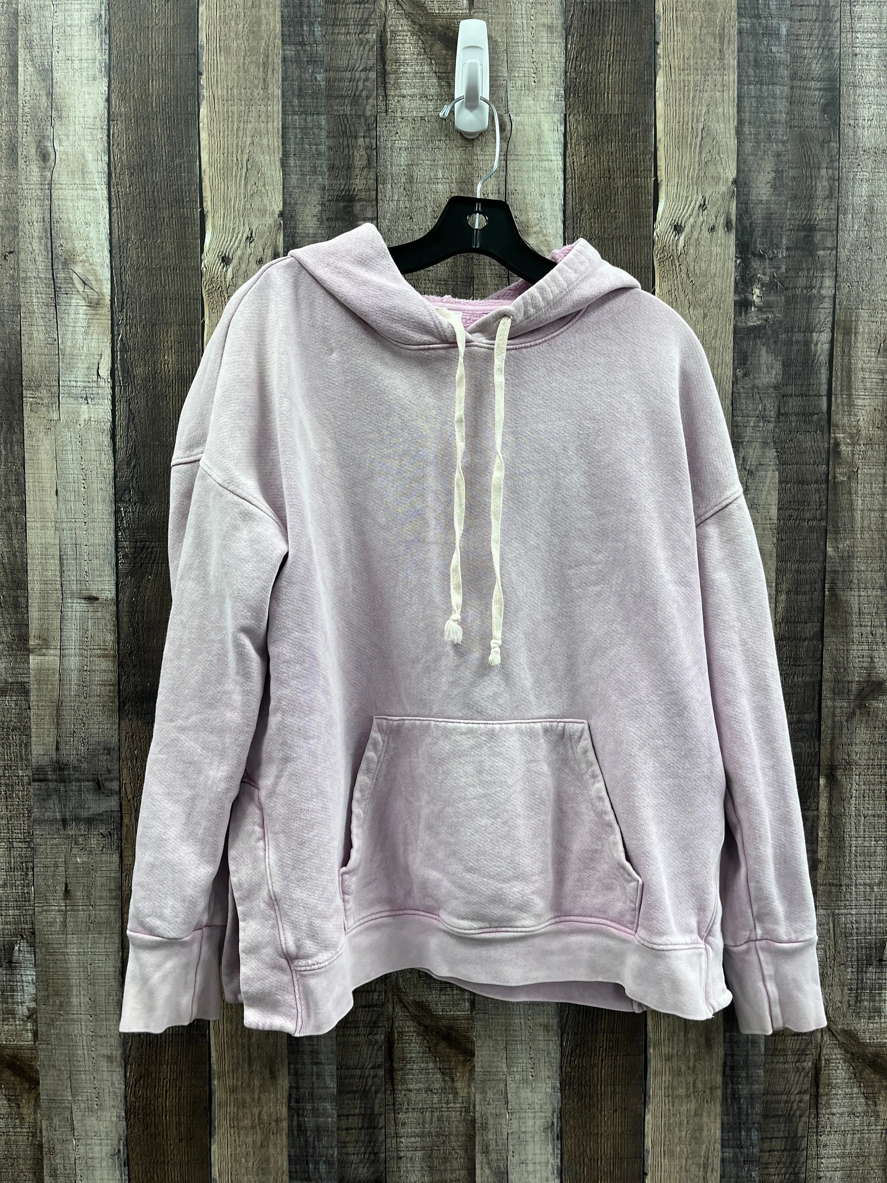 Colorfast Technology Sweatshirt Hoodie By Sundry In Purple, Size: M