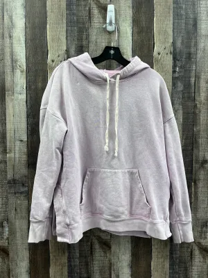 Colorfast Technology Sweatshirt Hoodie By Sundry In Purple, Size: M