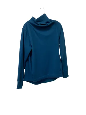 Sweatshirt Crewneck By Athleta In Teal, Size: M Stretchable Fabric Layered Shirt