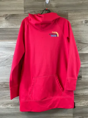 LayeredPaneling Sweatshirt Hoodie By The North Face In Coral, Size: L